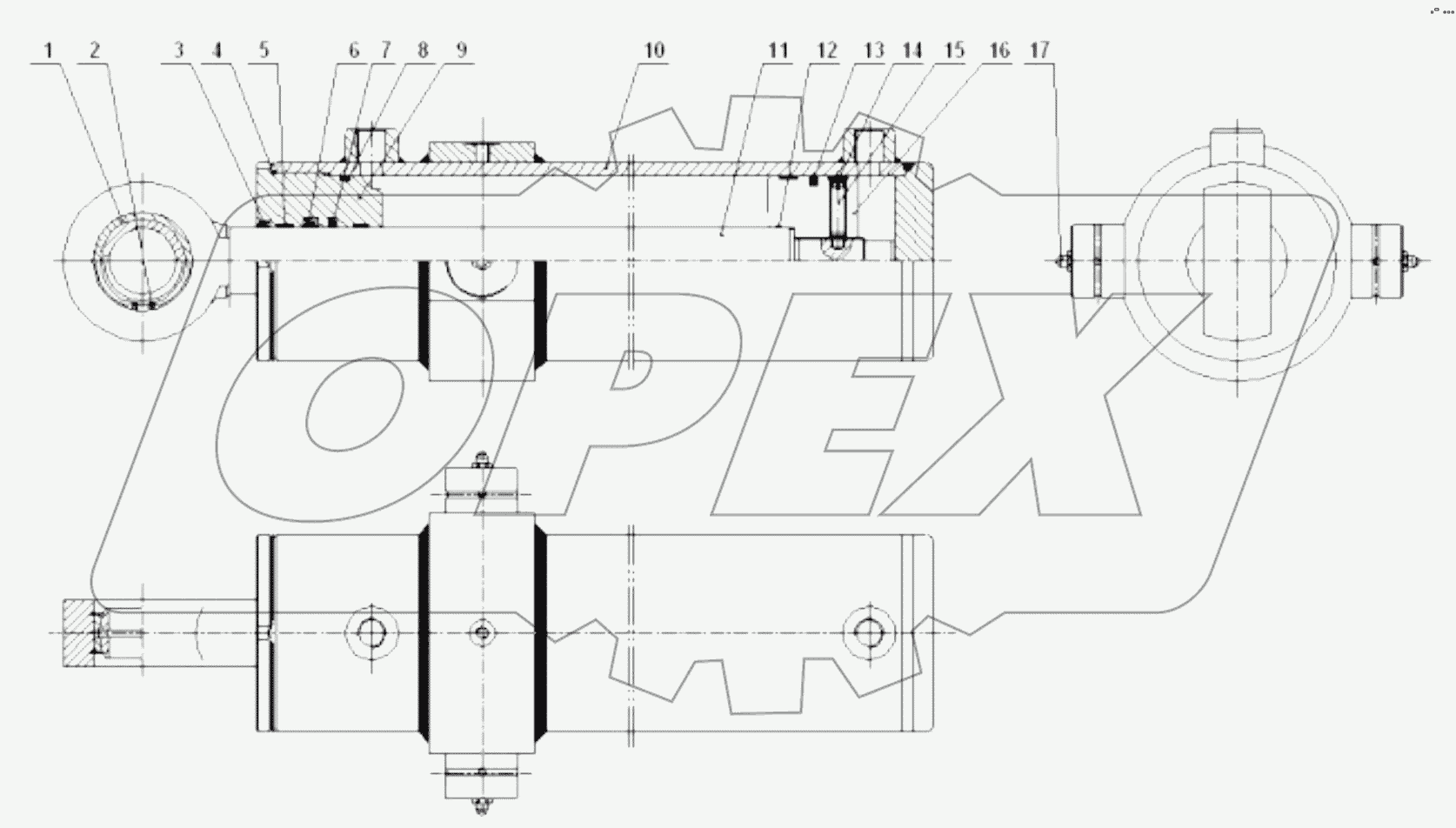 10C1500 001 RIPPER CYLINDER