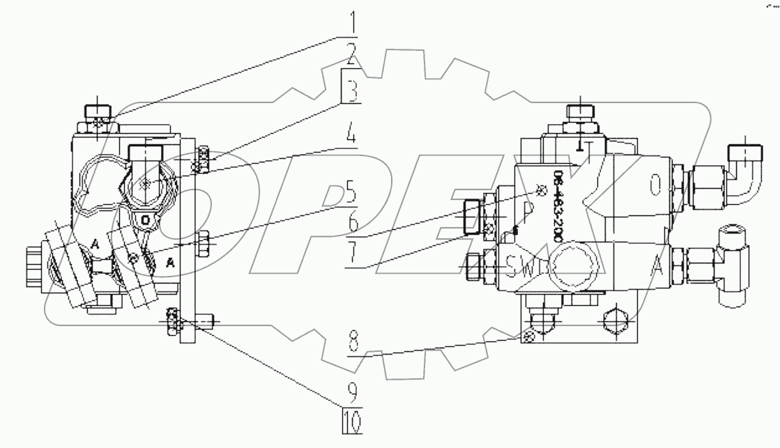 45C0118 000 CHARGE VALVE AS