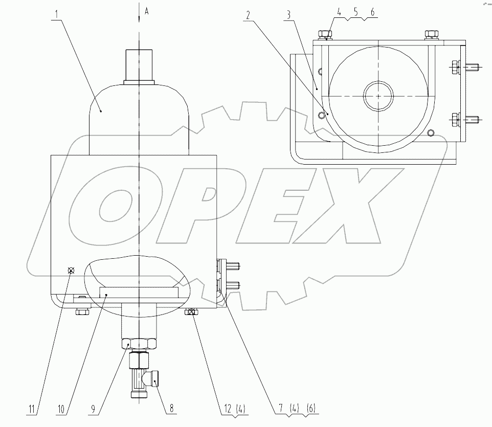 15C0069 002 BRAKE ACCUMULATOR MOUNTING
