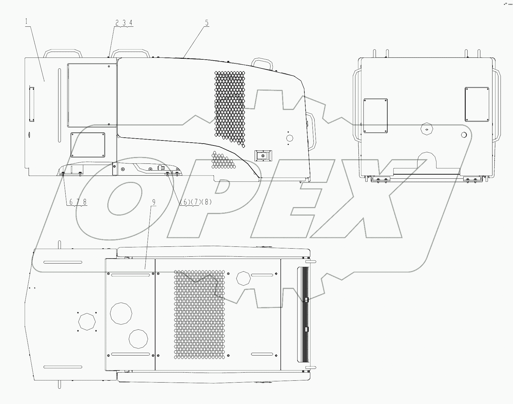 44Y0180 000 ENGINE HOOD