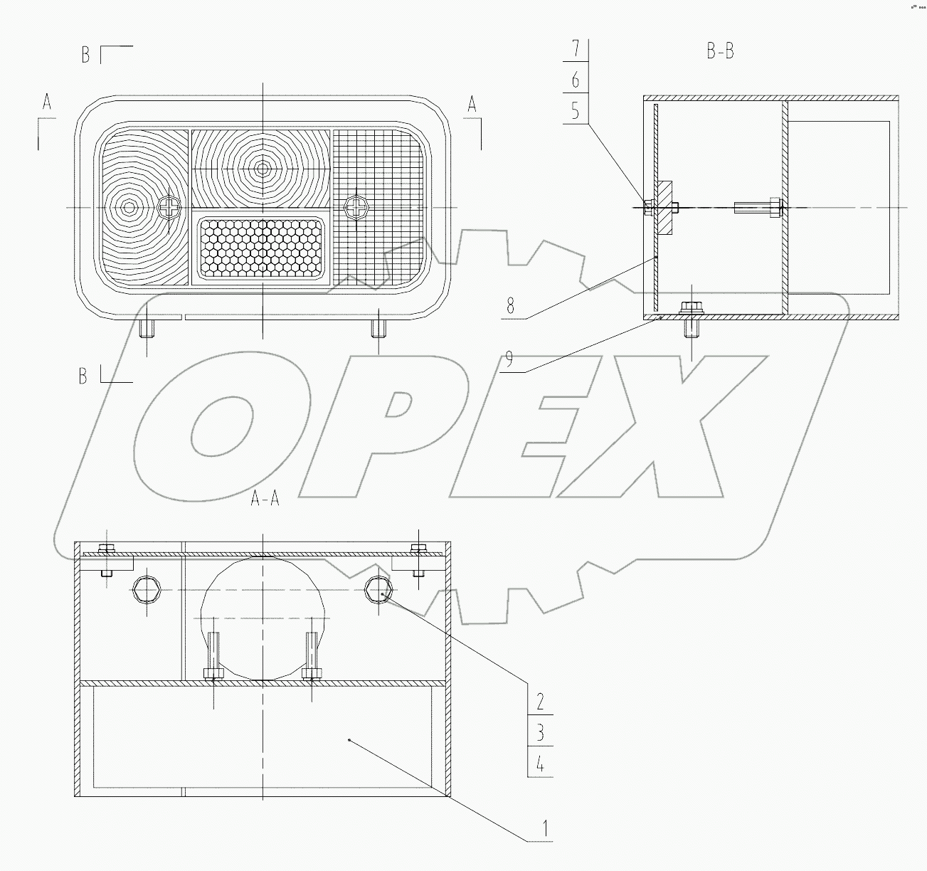 46C1100 001 REAR FLOODLIGHT-RH