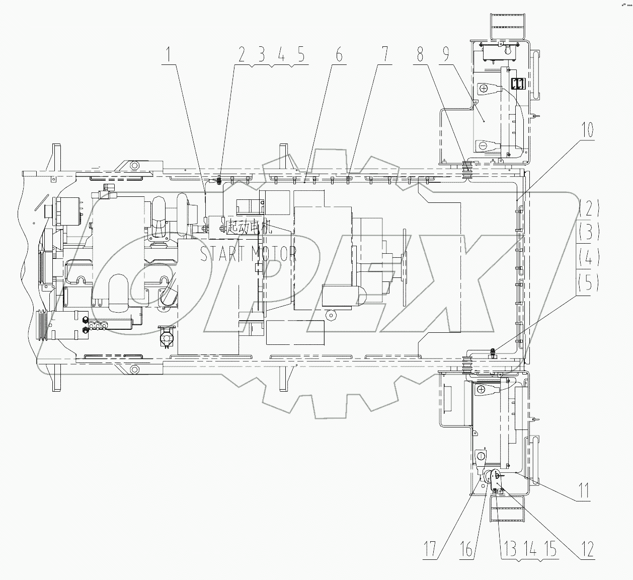 46C4710 000 BATTERY WIRING