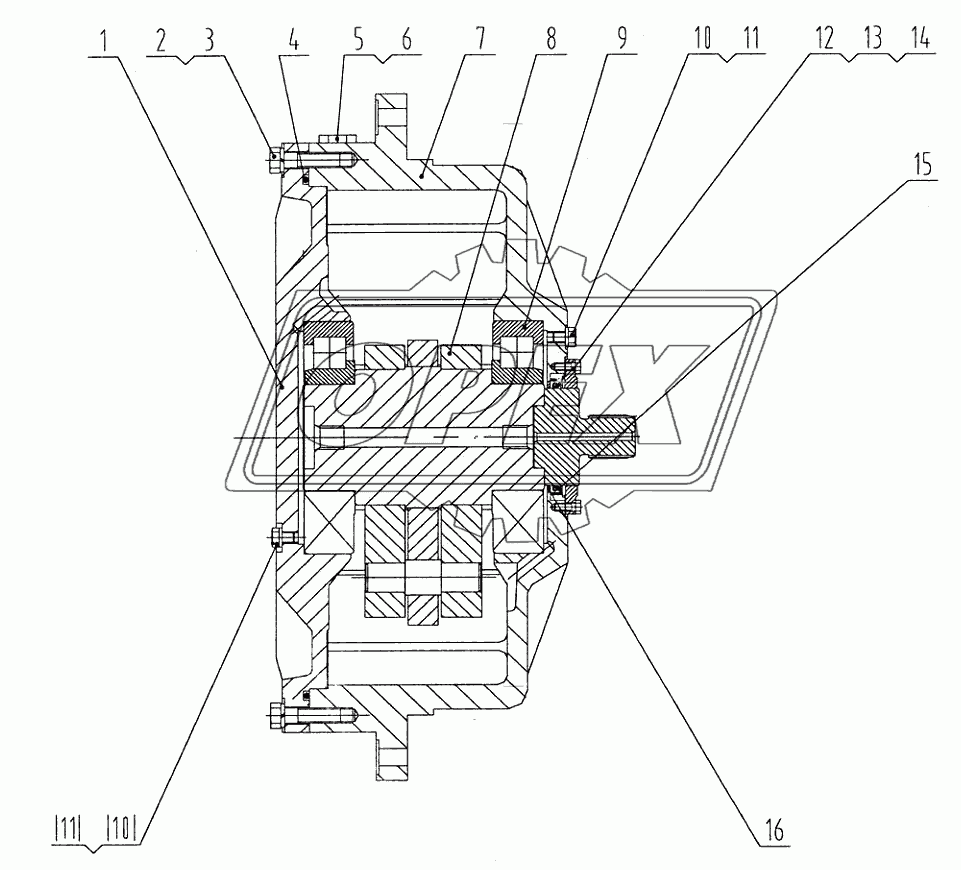 22W0025 Кожух механизма вибрации левый