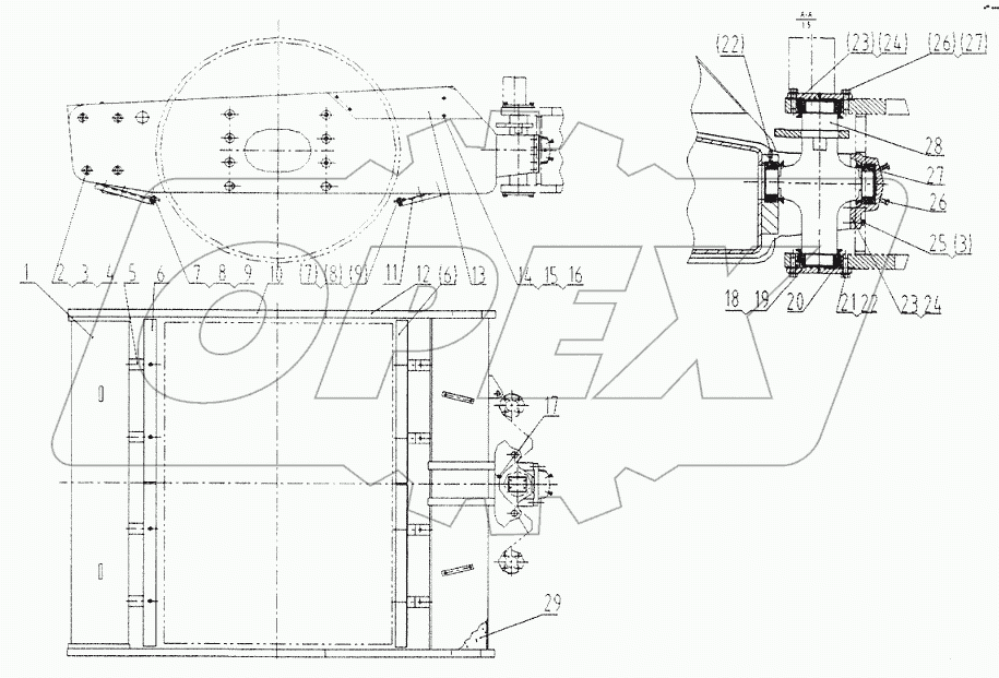 21Y0020 Рама передняя в сборе