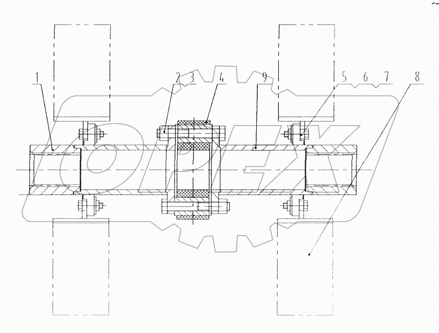41W0014 Средняя ось
