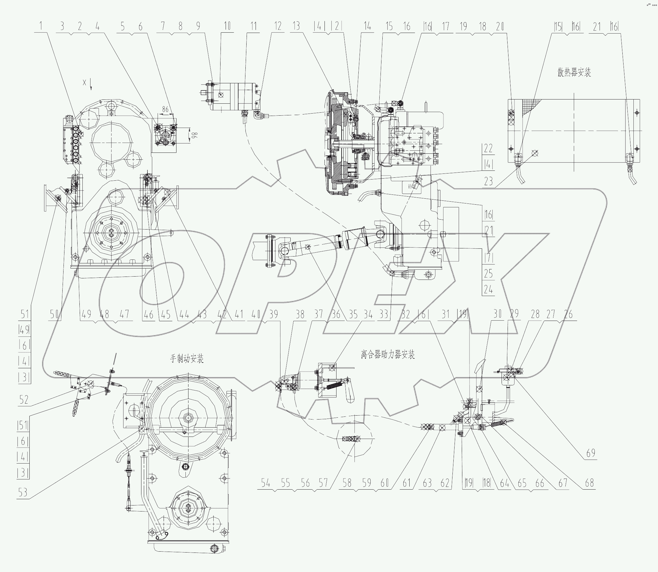  26E0082 Power train system