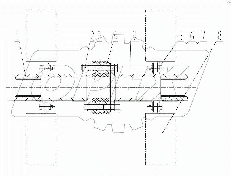  41W0014 Middle Shaft