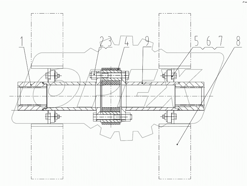  41W0014 Middle Shaft