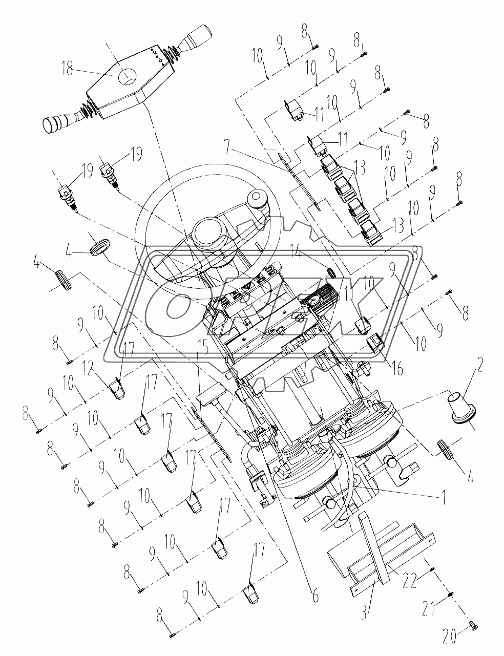 6К0037 Передняя панель в сборе