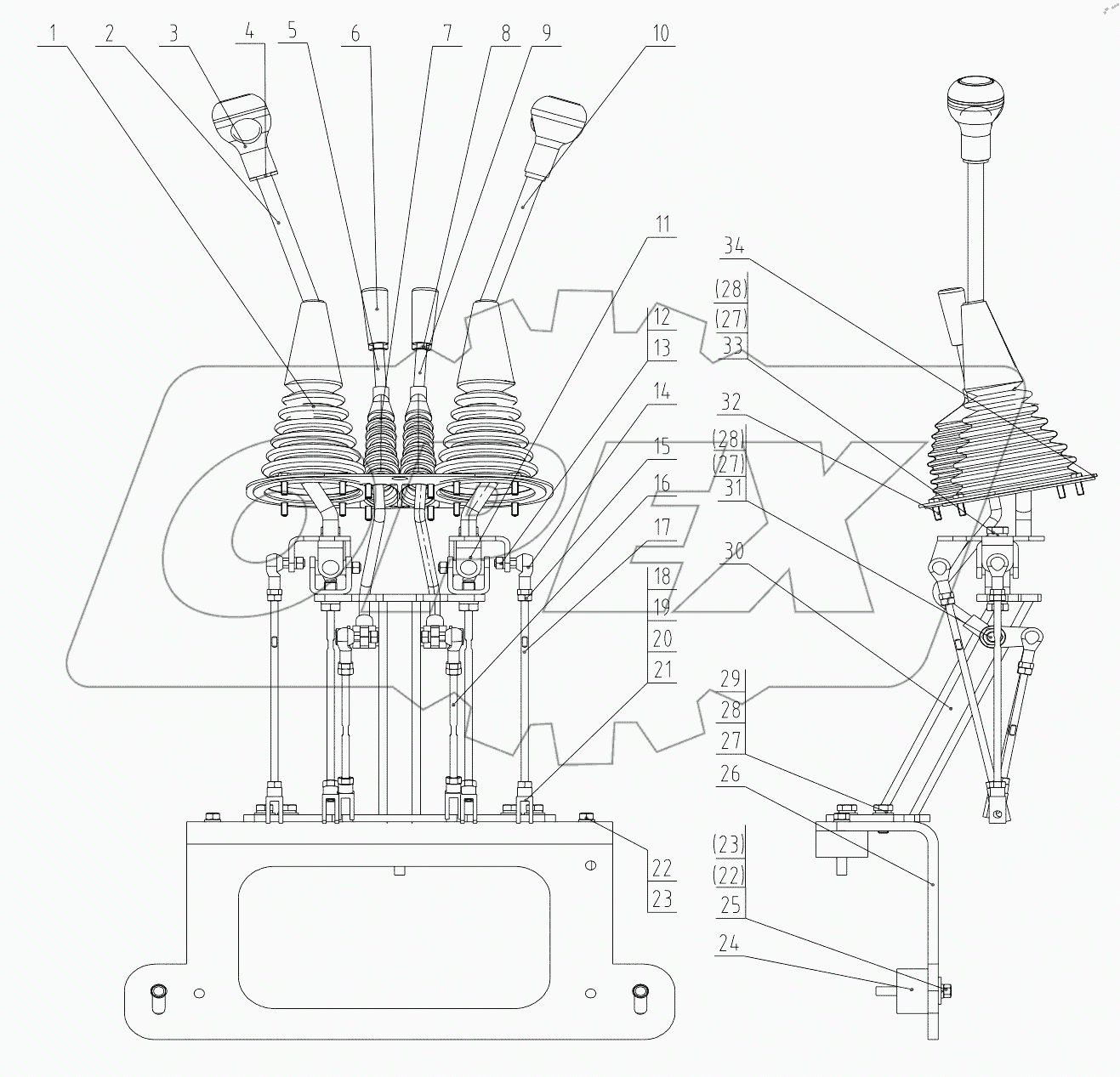  44C1004 EXCAVATOR CONTROL SYSTEM