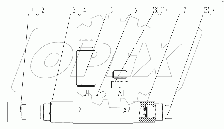  12C2535 HYDRAULIC LOCK