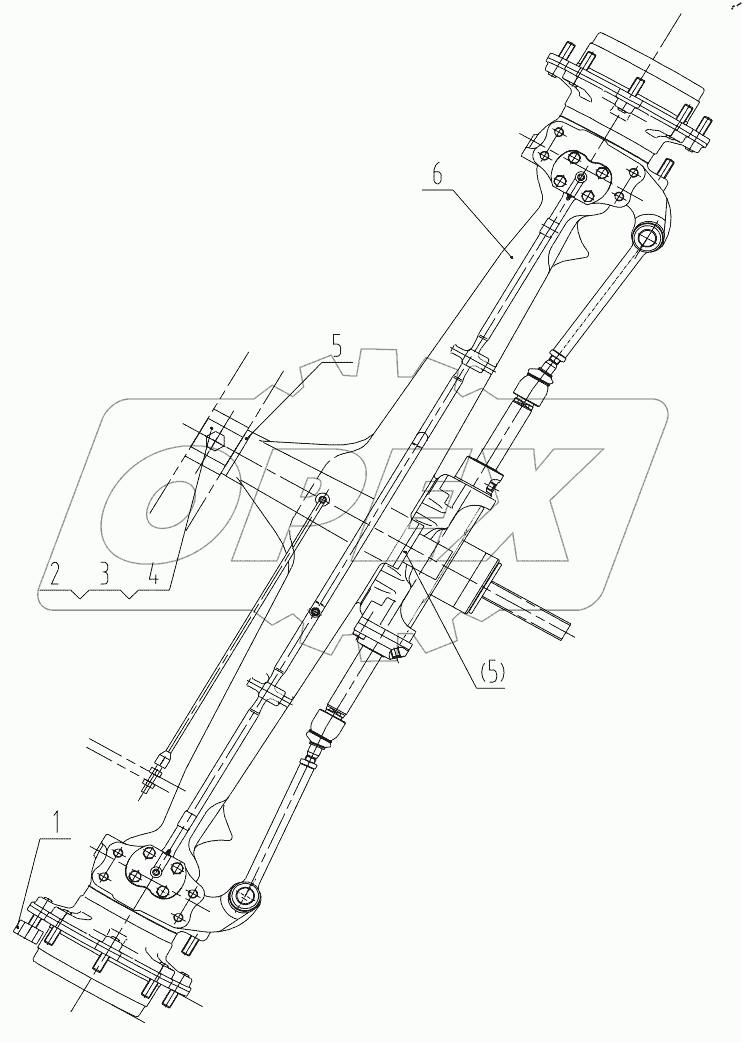  01E0096 005 FRONT AXLE AS