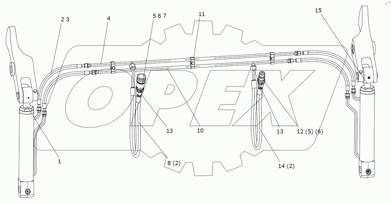  15E0752 HYDRAULIC SYSTEM