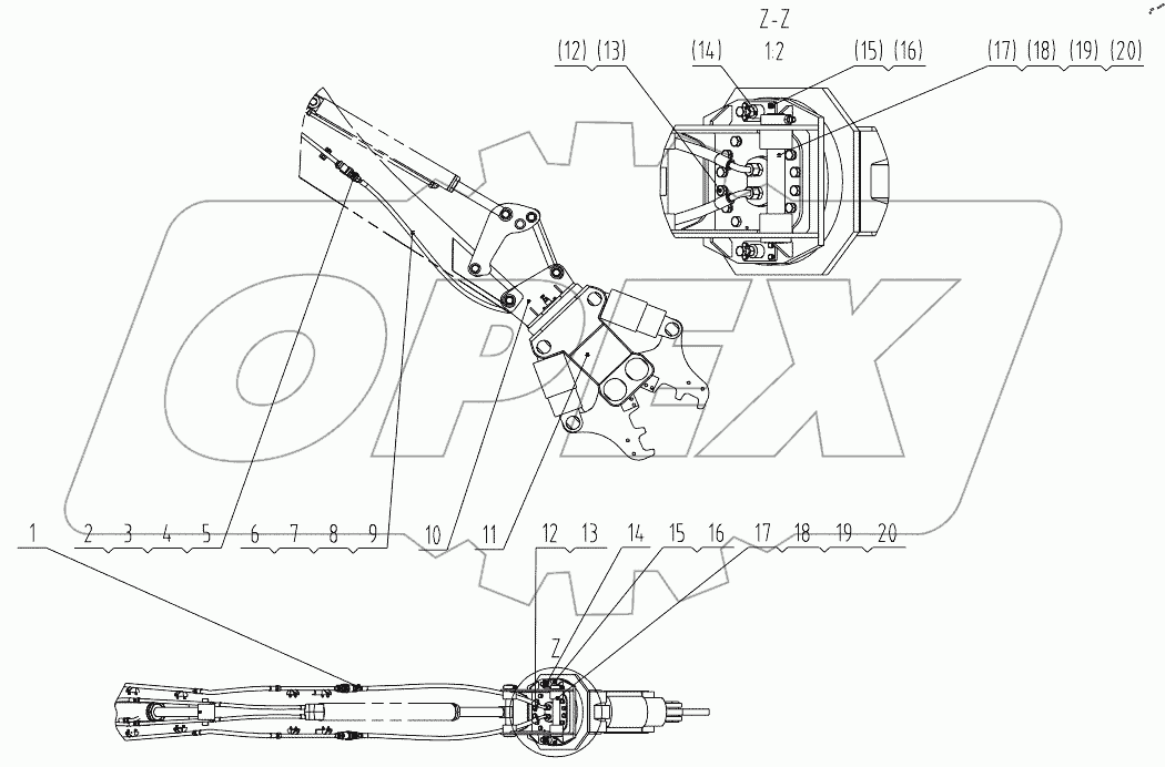  43C2192 HYDRAULIC CRUSHER