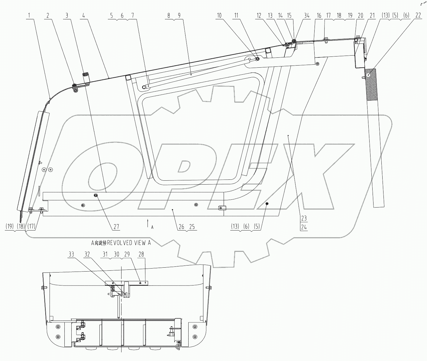  44E0396 ENGINE HOOD AS