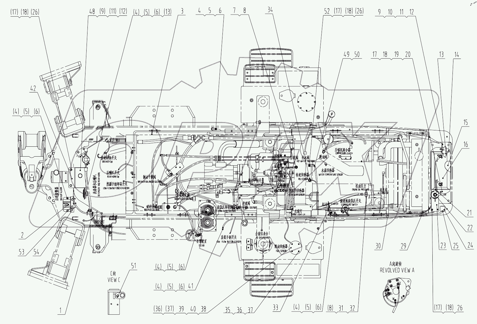  46C5425 FRAME WIRING AS