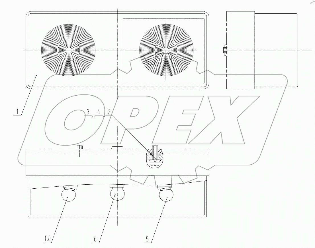  46C5056 REAR COMBINATION LIGHT
