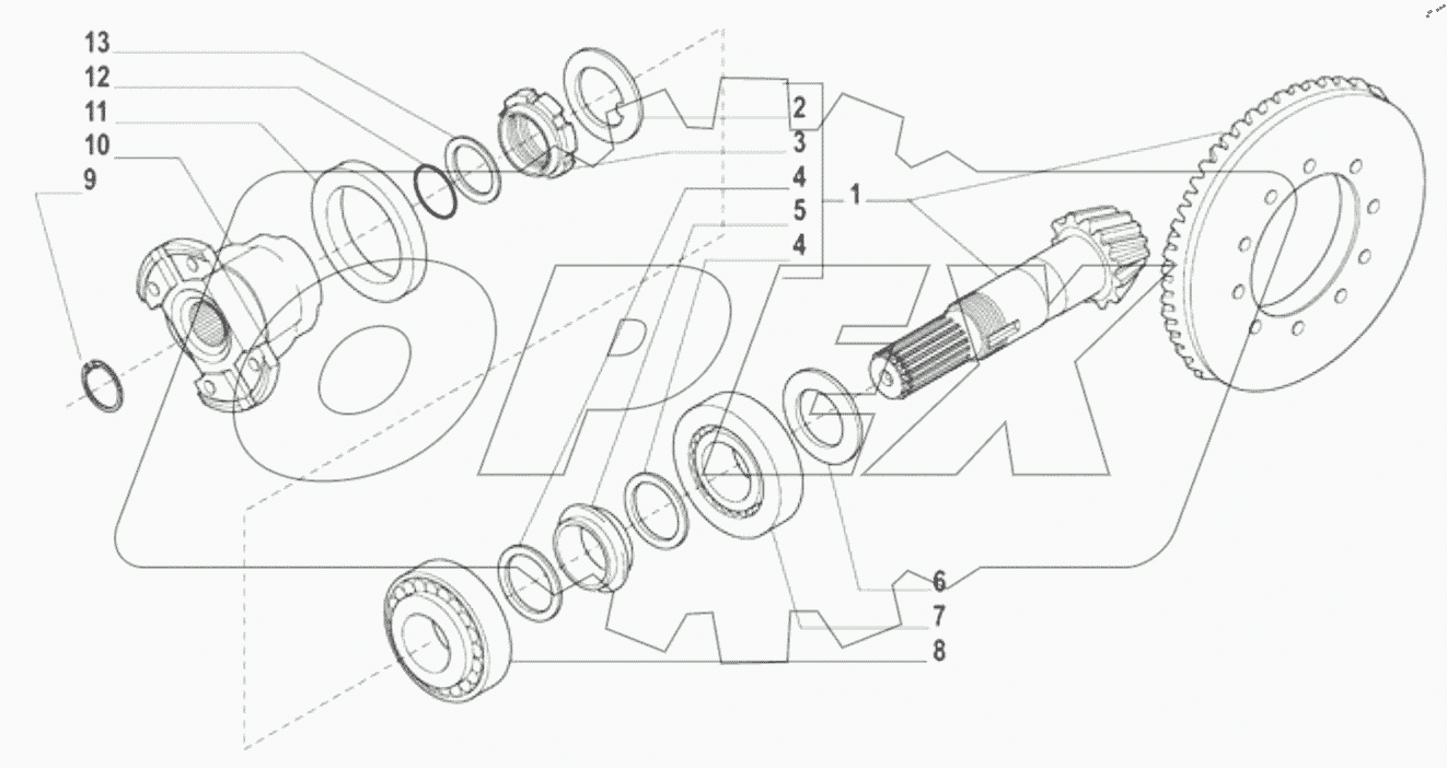  41C0137 BEVEL GEAR SET