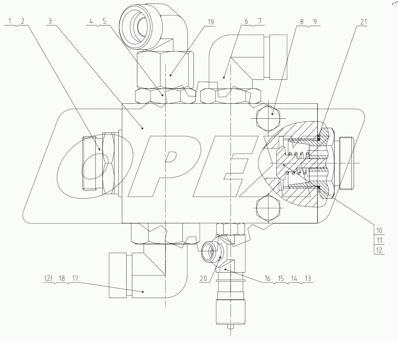  12C2643 VALVE BLOCK AS