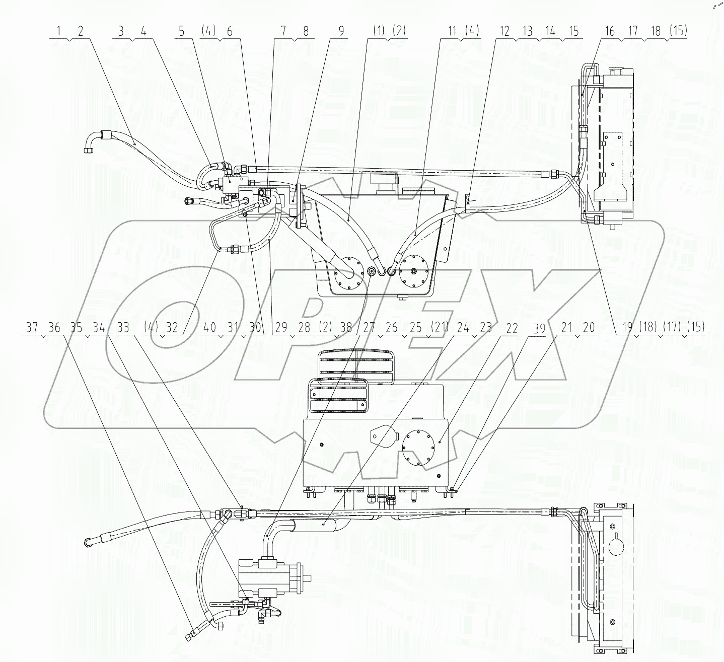  15E0831 SUCTION HYDRAULIC SYSTEM