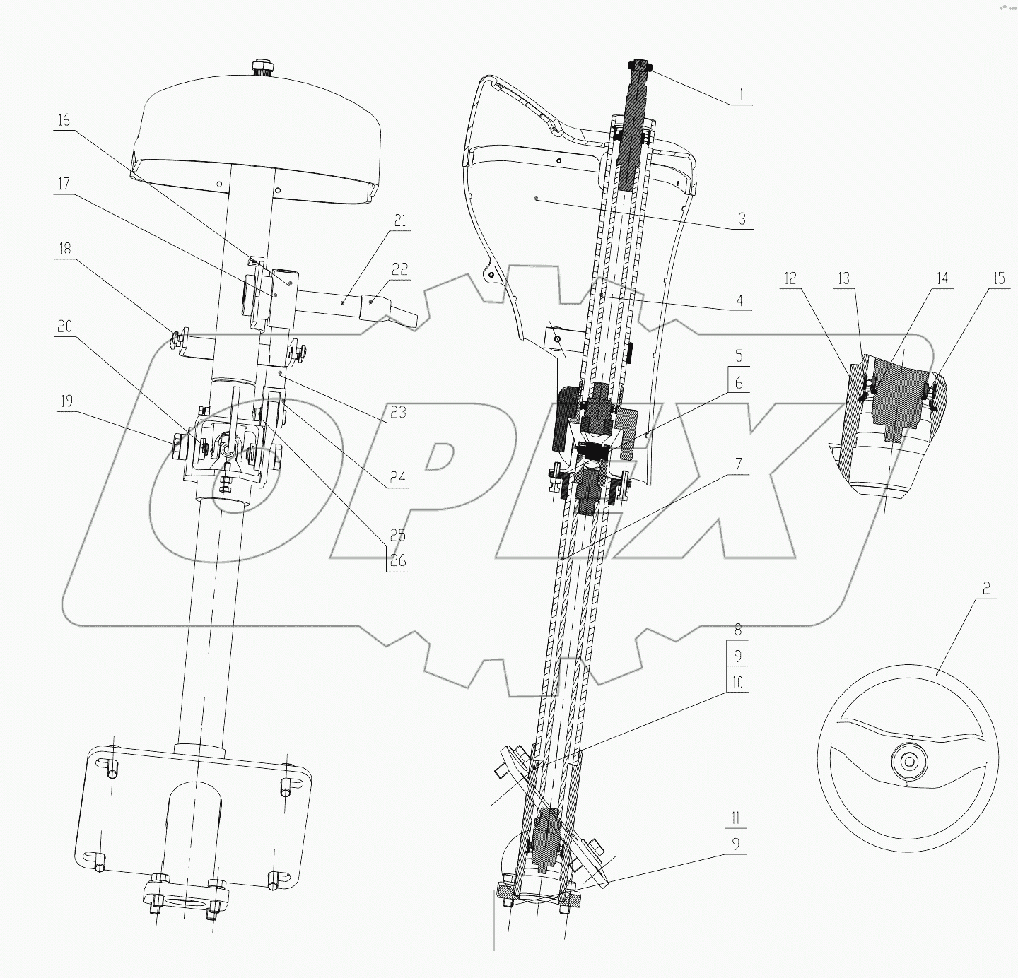 34C3922 000 STEERING COLUMN
