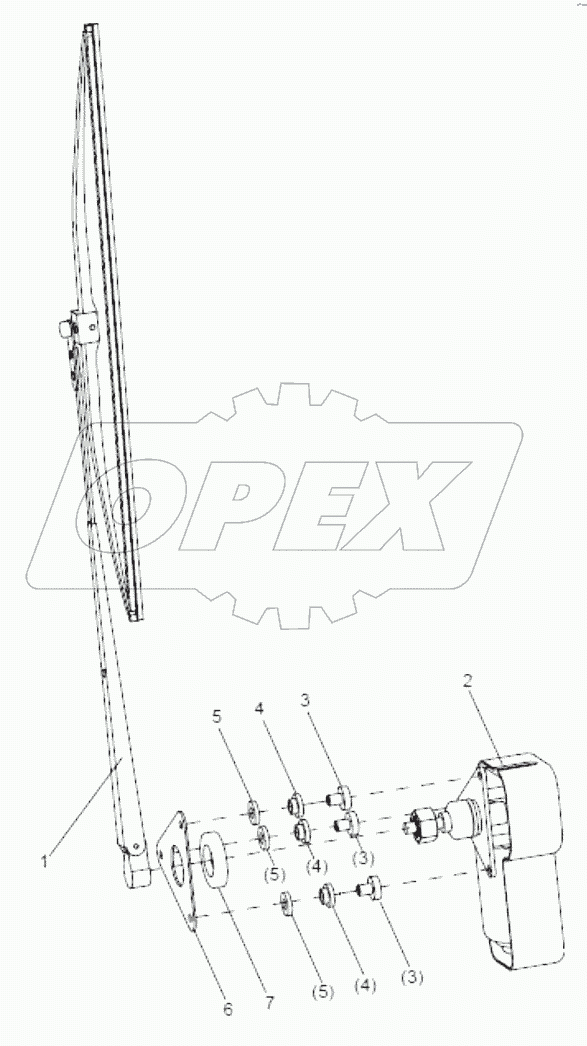 46C5410 004 WIPER MOTOR&LINKAGE