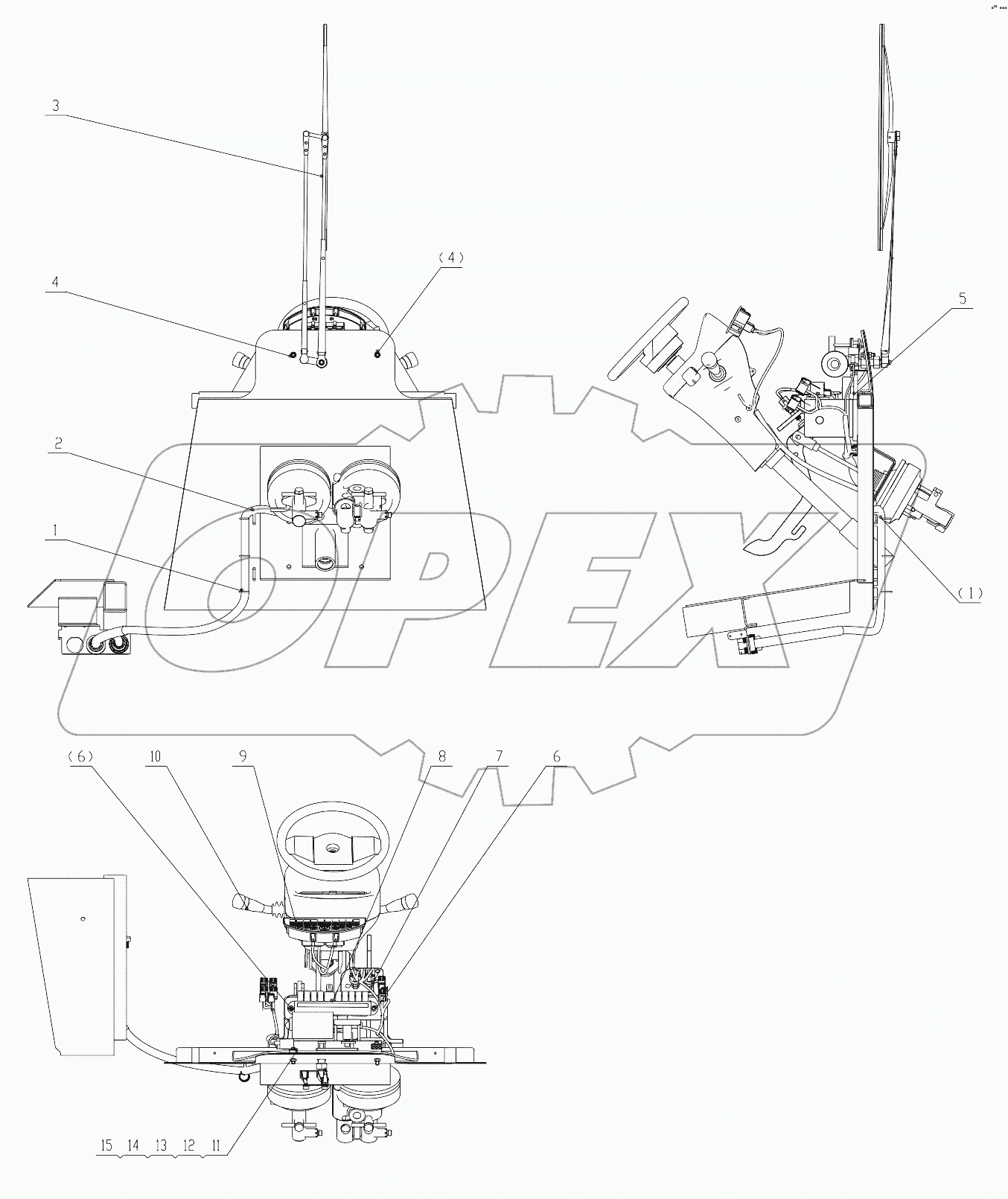 46C9442 001 STEERING WIRING