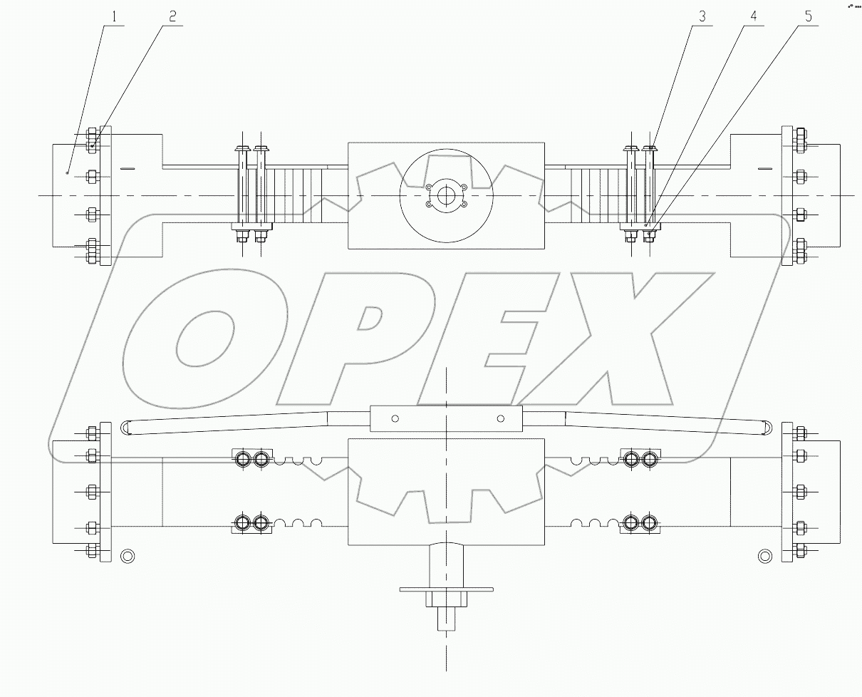 01Y0129 000 REAR AXLE AS