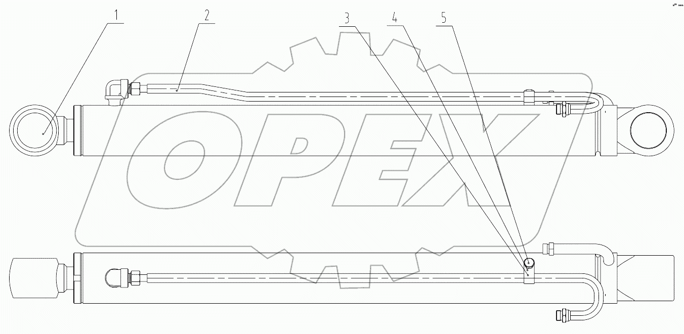 10C2343 002 TILTING CYLINDER-LH
