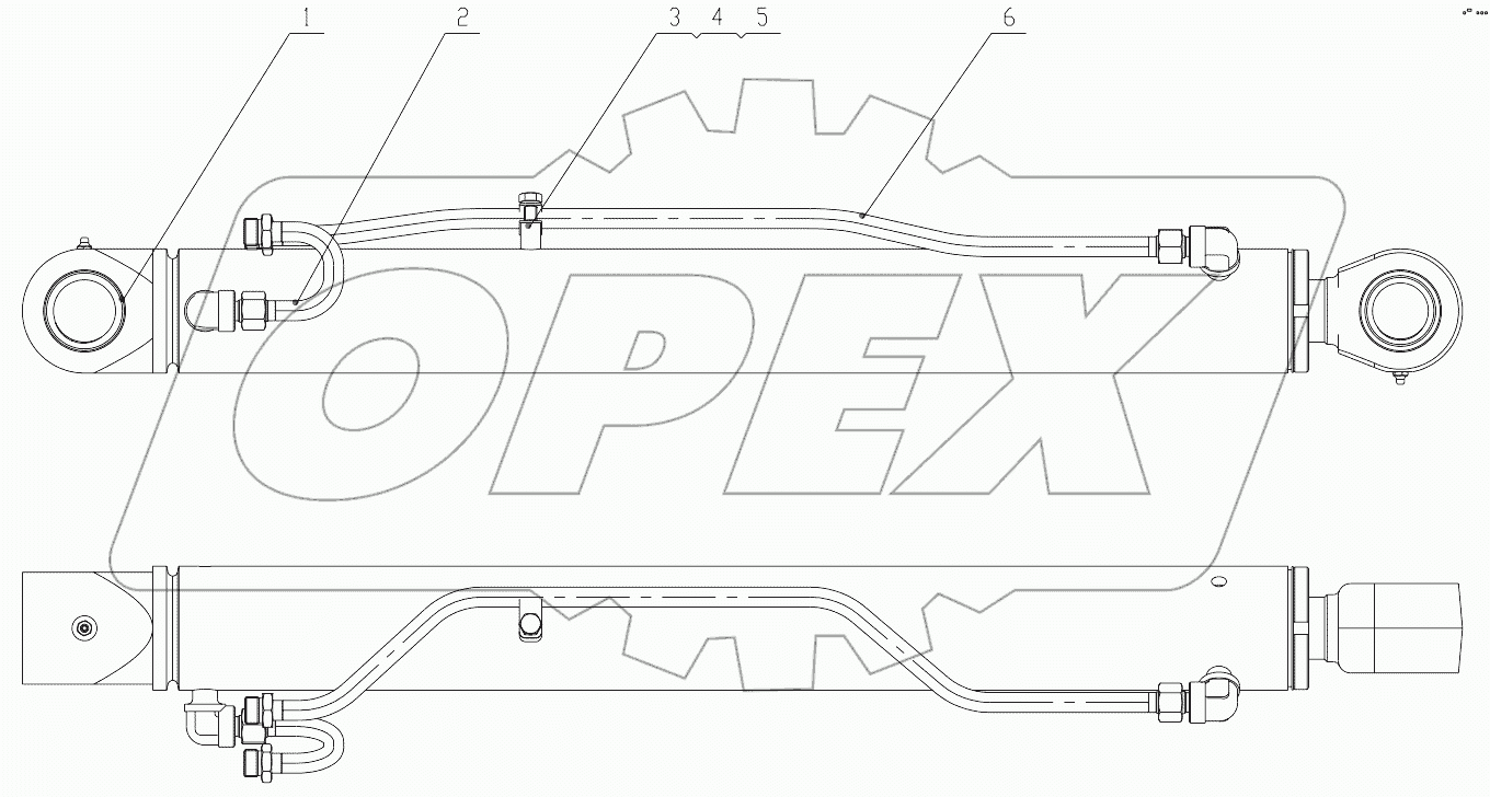 10C2642 001 BOOM CYLINDER