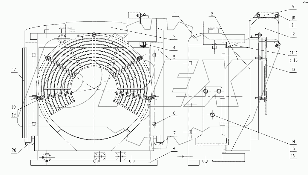 20C1887 000 RADIATOR GP