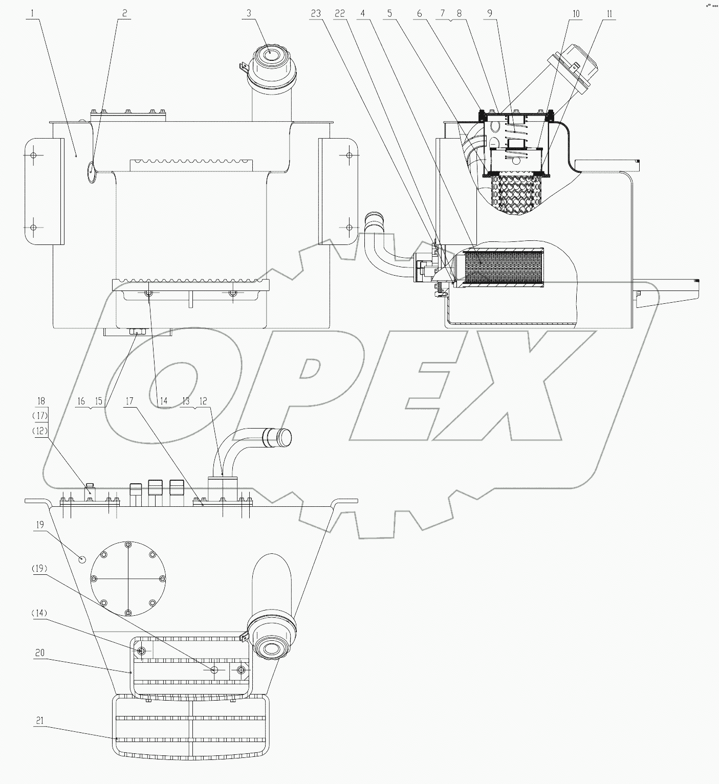 21C0826 001 HYDRAULIC OIL TANK