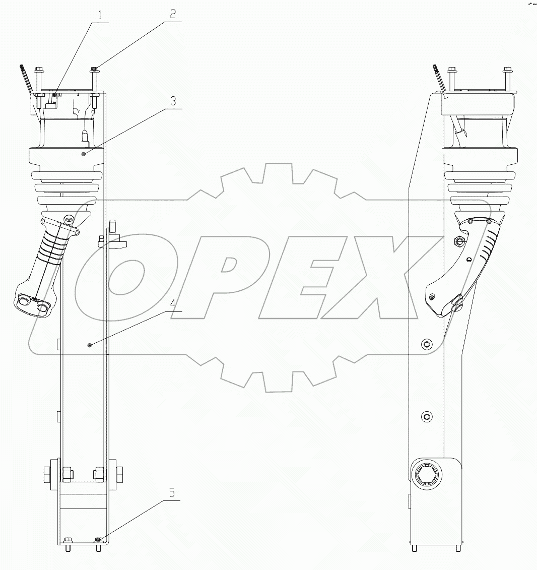 12C4308 000 CONTROL LEVER AS