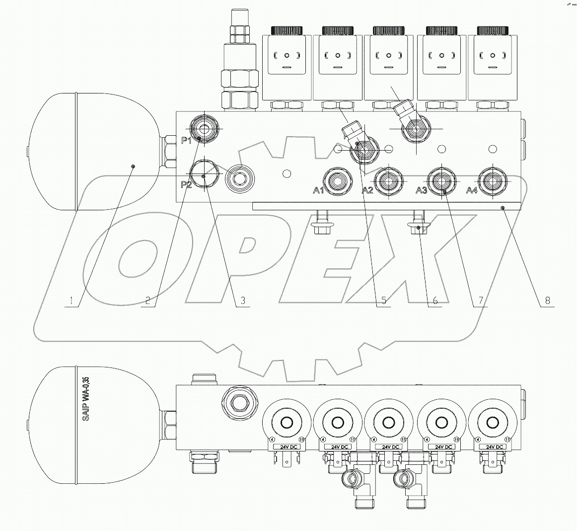 12C4311 001 PILOT OIL SUPPLY VALVE AS