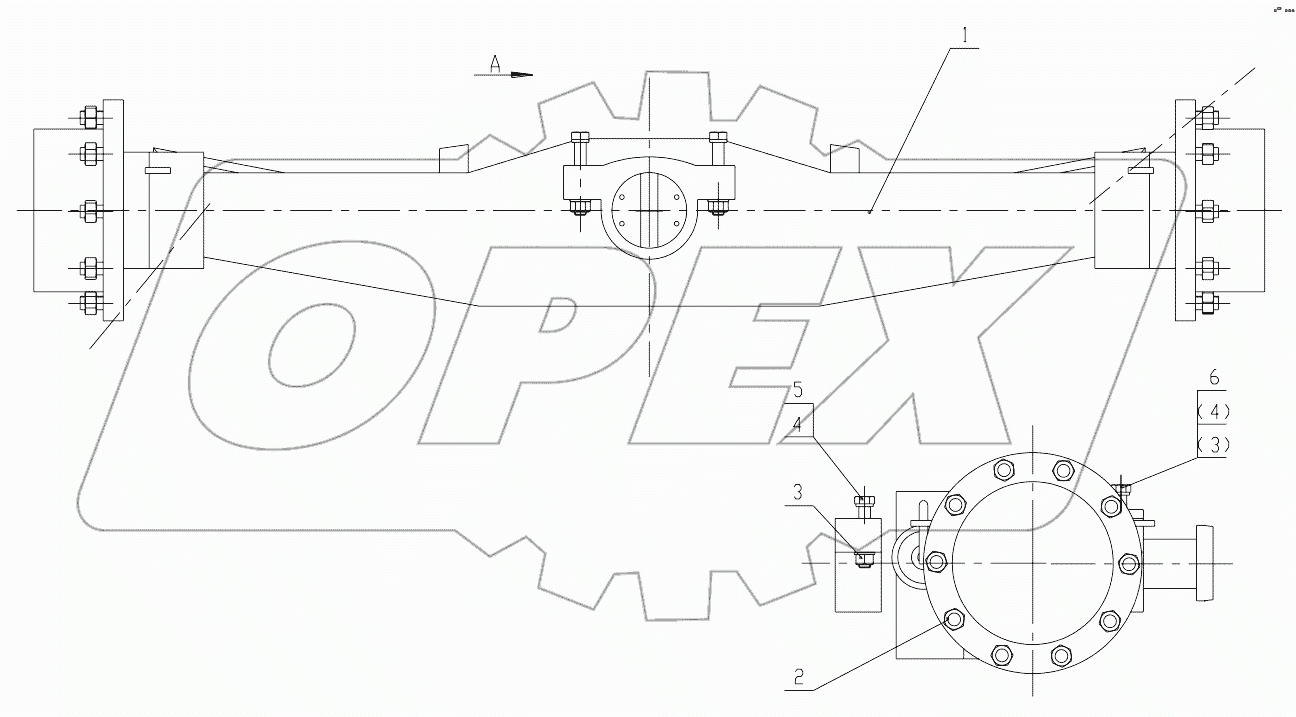 01Y0128 000 FRONT AXLE AS