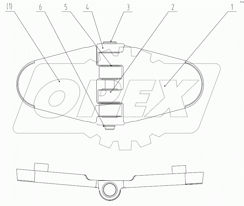 22C0732 001 DOOR HINGE
