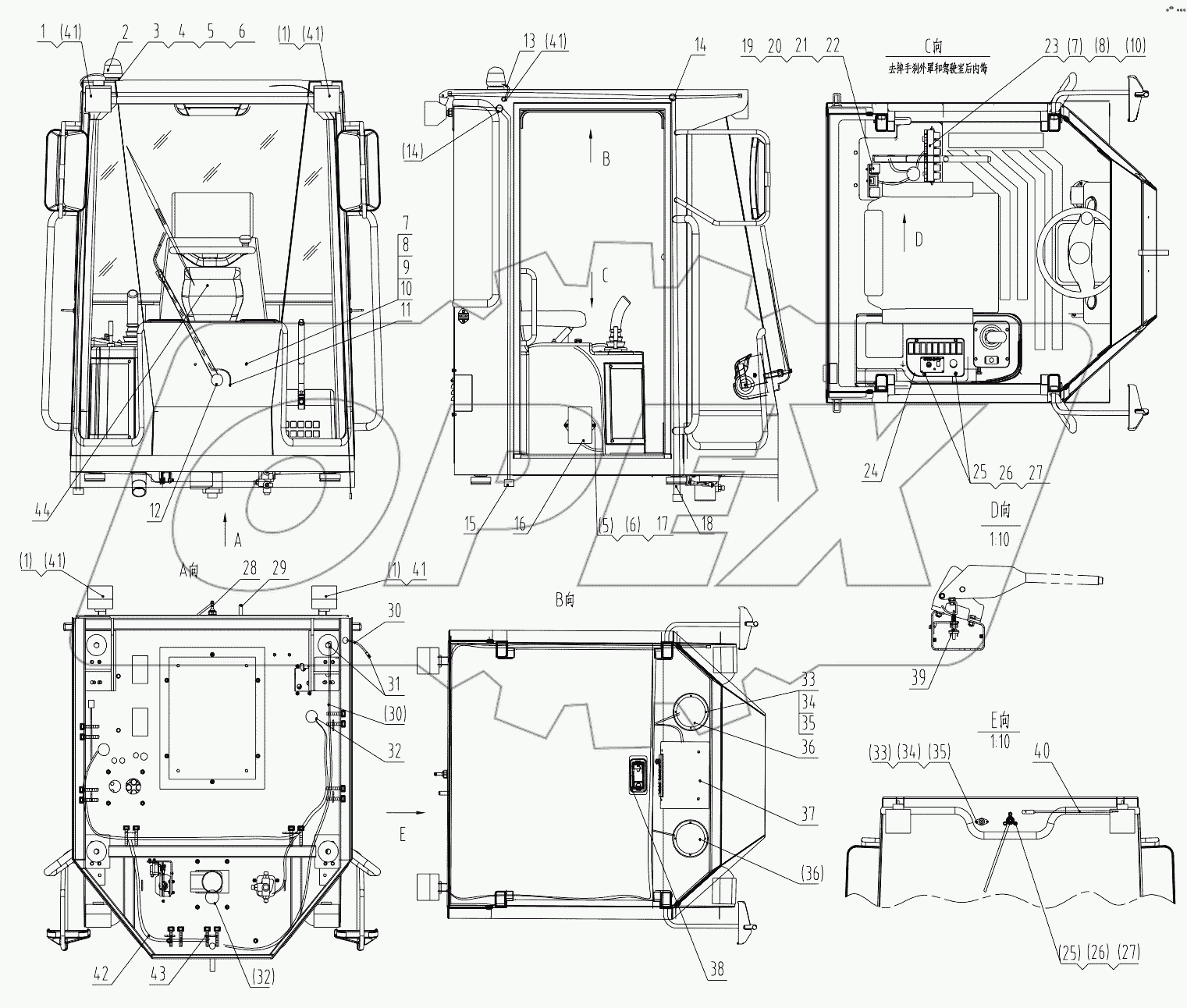  46C1577 002 CAB WIRING AS