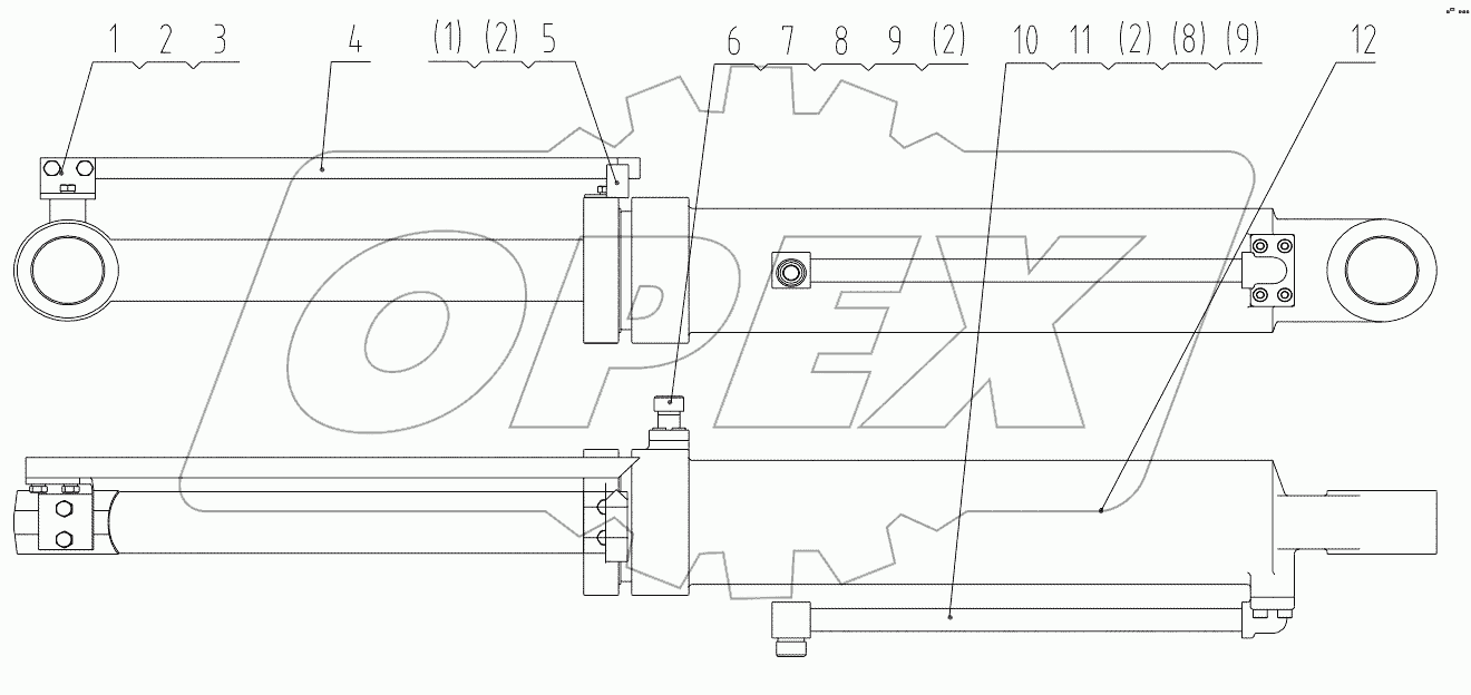  10C0753 000 BUCKET TILTING CYLINDER