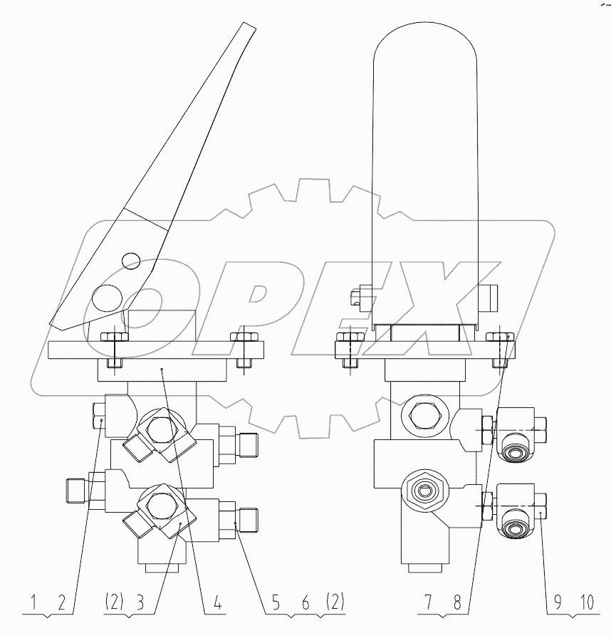  12C1320 001 HYDRAULIC VALVE MOUNTING AS