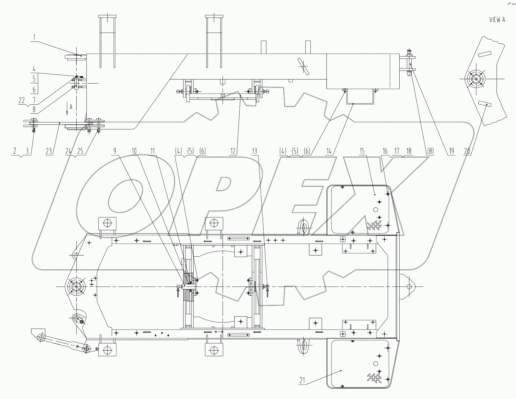  30E0389 003 REAR FRAME