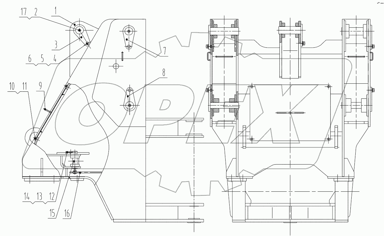  30E0468 001 FRONT FRAME AS