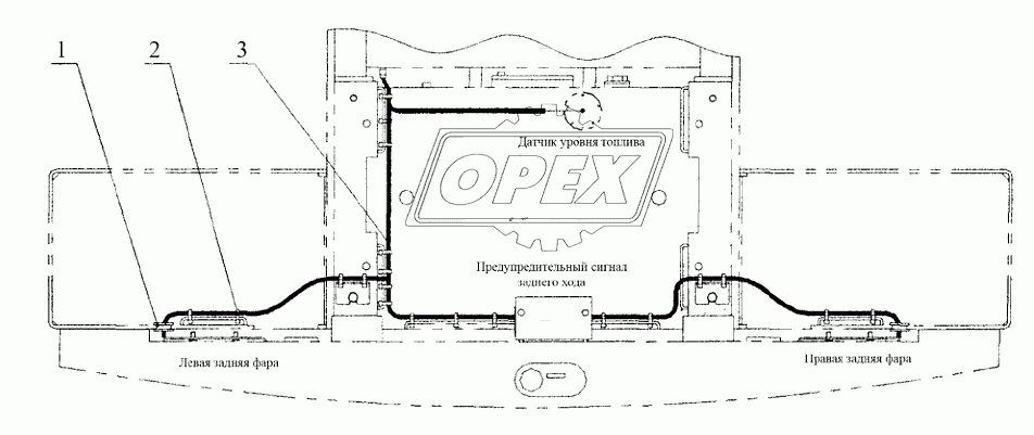 22E0015 Электропроводка заднего освещения