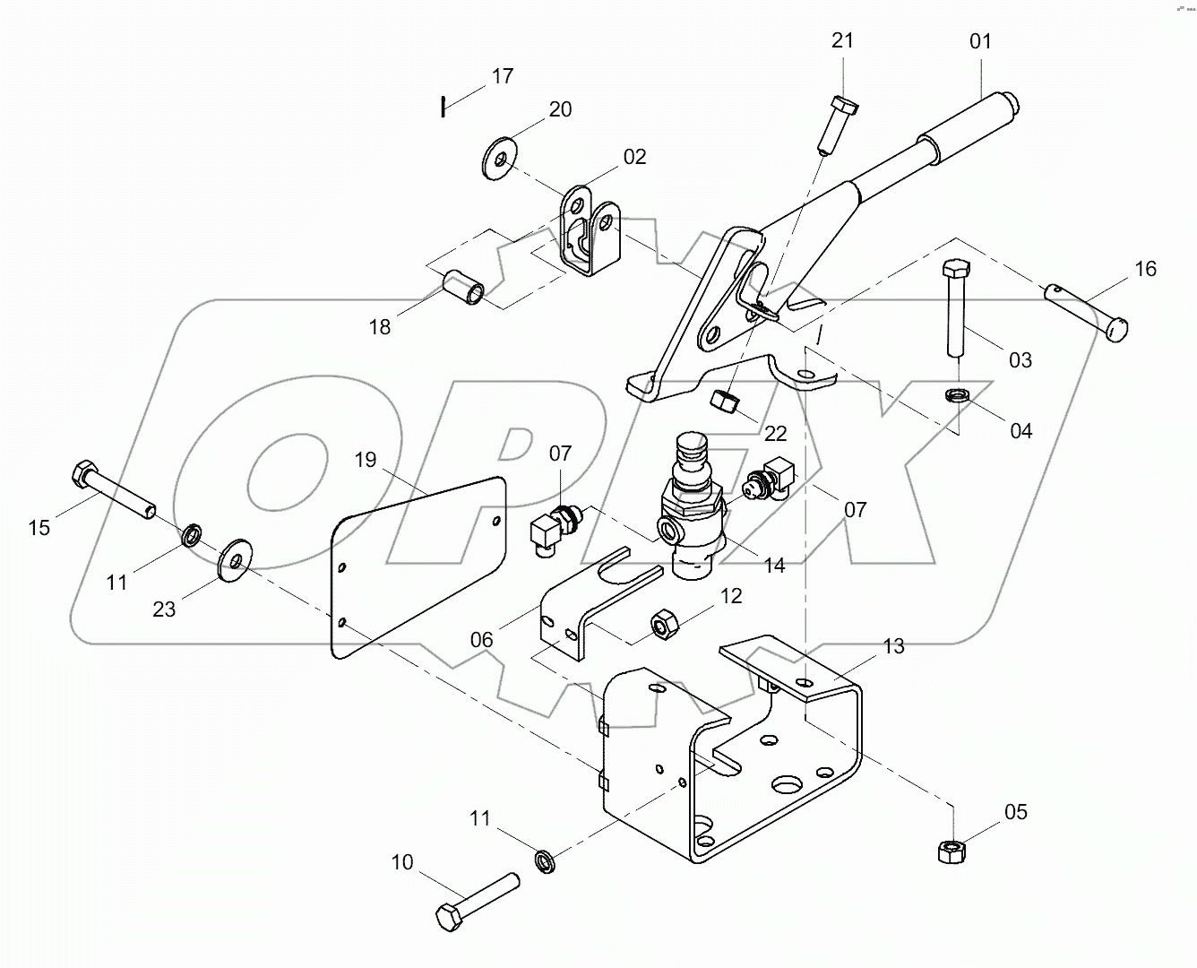  45C0020 007 PARKING BRAKE AS