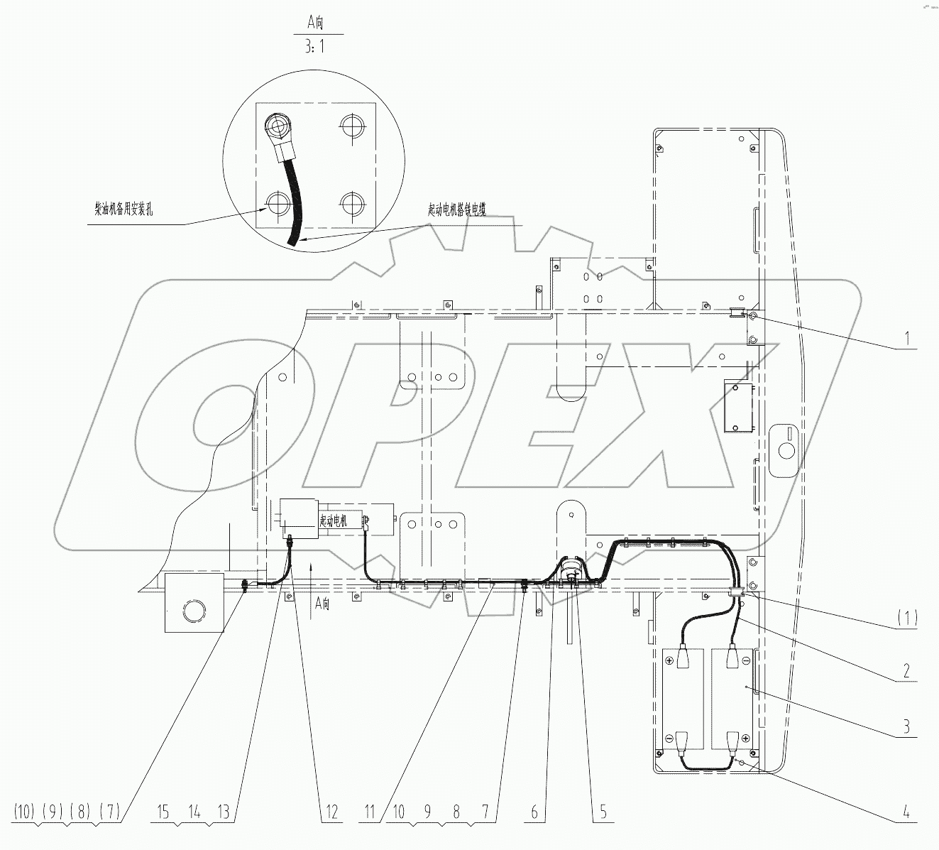  46C4396 003 BATTERY WIRING
