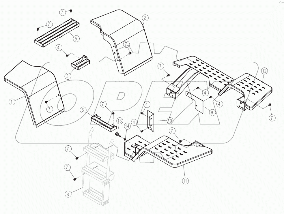 43Y0200_000_00 FENDER & LADDER AS