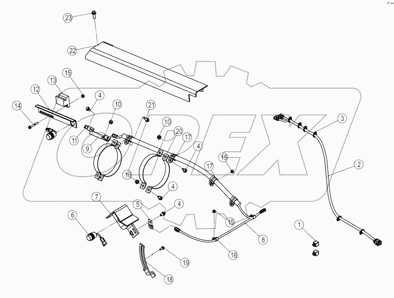 49C5449_000_00 FRONT FRAME WIRING AS