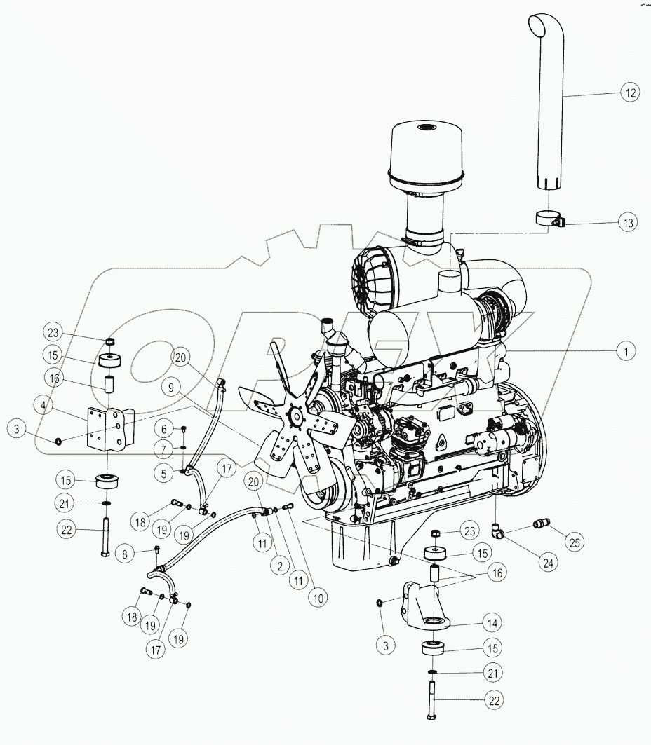 60C0803_000_00 ENGINE MOUNTING