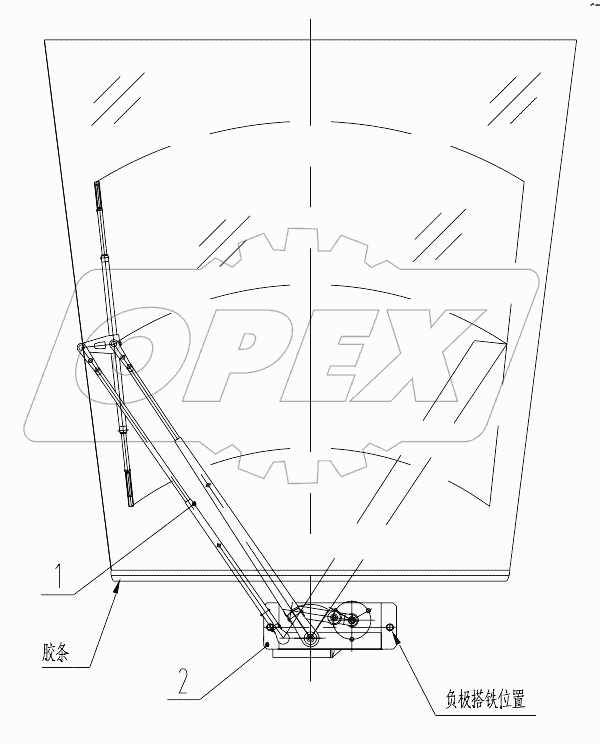 46K0020 001 FRONT WIPER AS