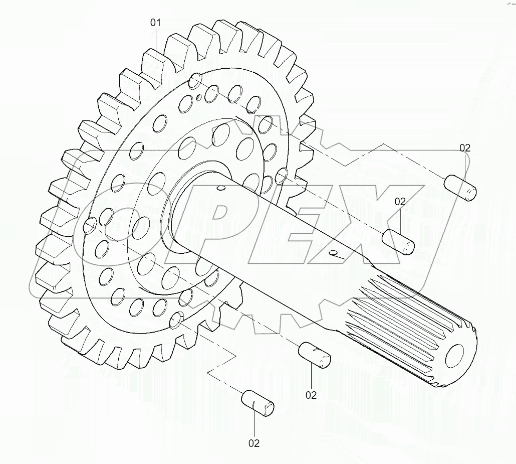 42C0290 002 INPUT SHAFT