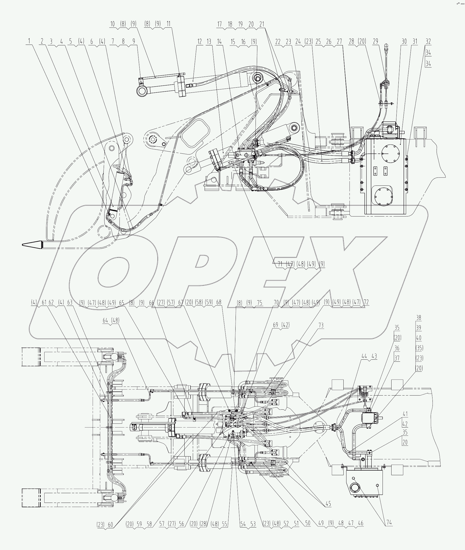 11M0008 003 FORK HYDRAULIC SYSTEM